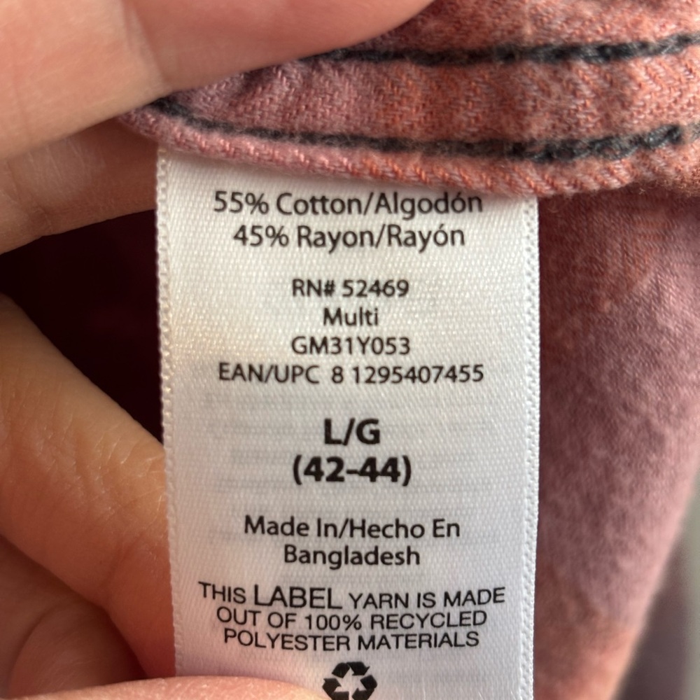 Tie-Dye Plaid Button-Up Shirt - Picture 2 of 5